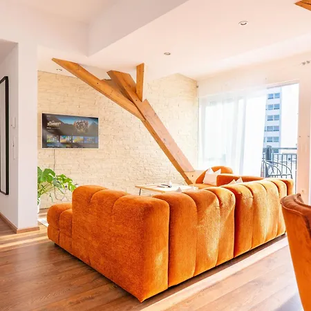 Apartmán Greentreehomes - Penthouse Eiche - Zentral - Privatparkplatz - Familienfreundlich *